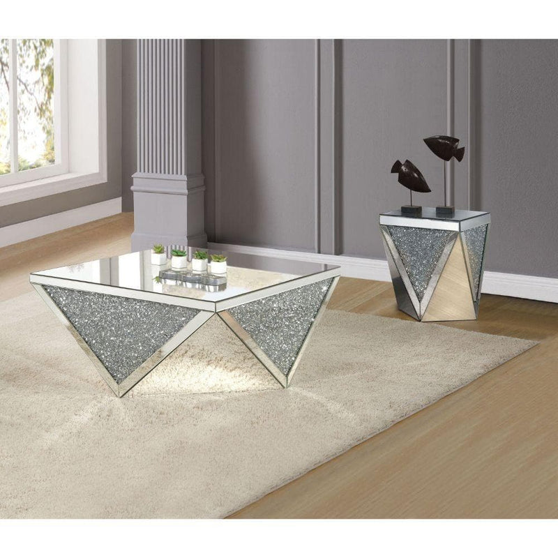 Noralie - Mirrored & Faux Diamond - Coffee Table - Ornate Home