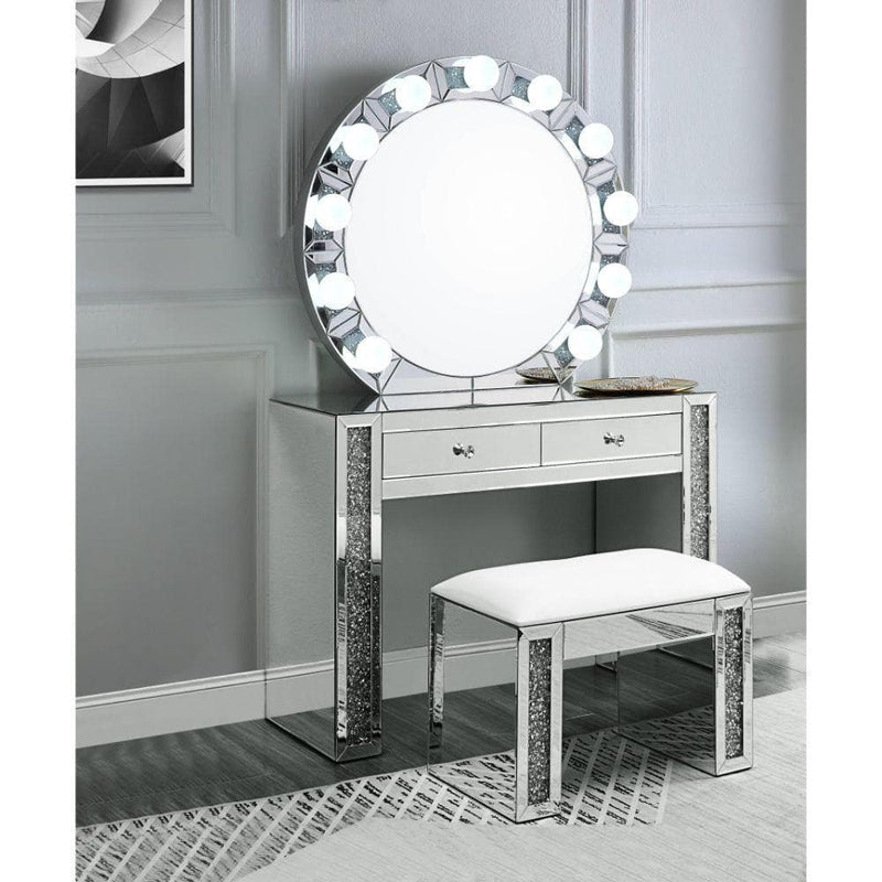 Noralie Wall Mirror/ Decor w/ Light - Ornate Home