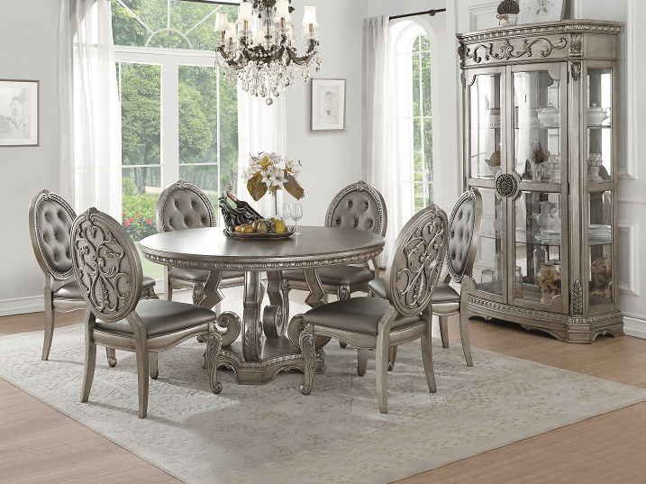 Northville - Antique Silver - Dining Table - Ornate Home