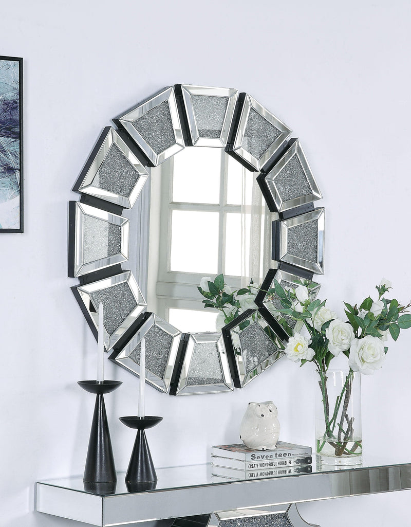 Nowles Mirrored & Faux Stones Wall Decor - Ornate Home