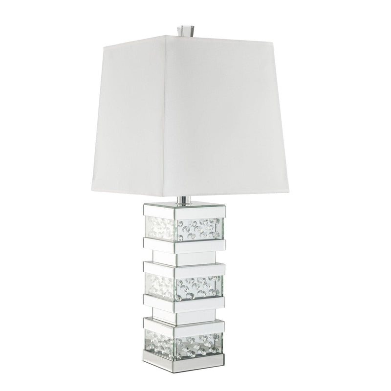 Nysa Table Lamp - Mirrored & Faux Crystals - Ornate Home