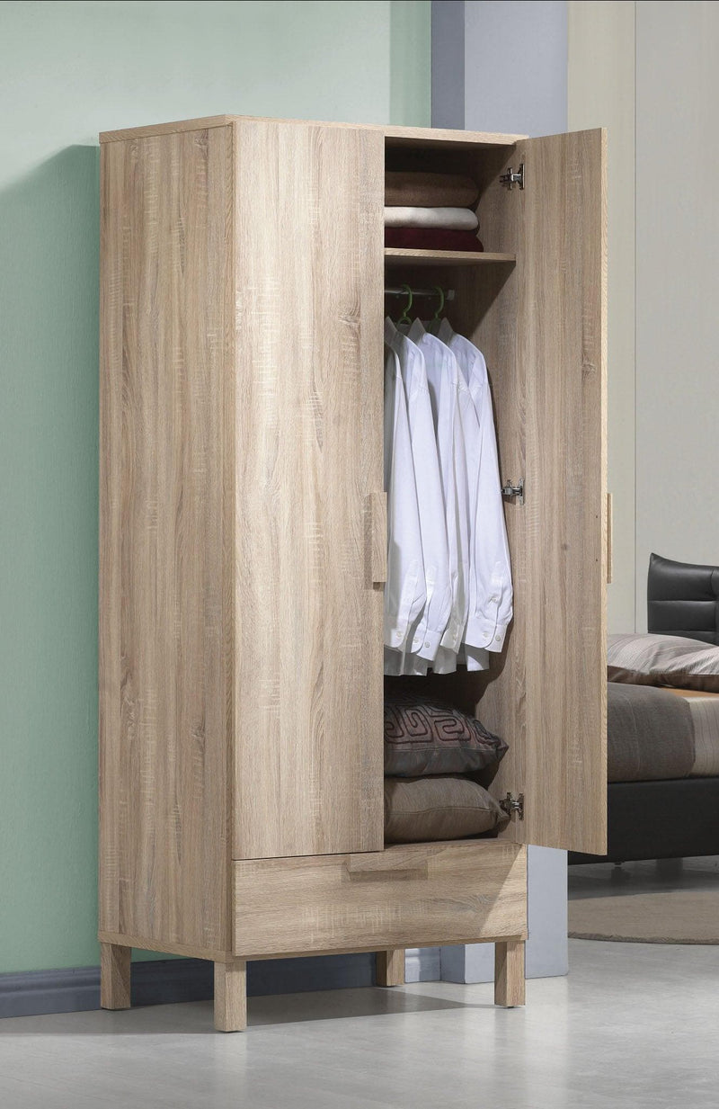 Odella Light Oak Wardrobe - Ornate Home