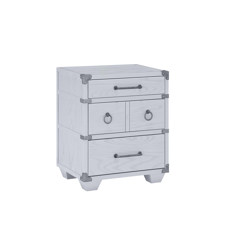 Orchest Gray Nightstand w/3 Drw - Ornate Home