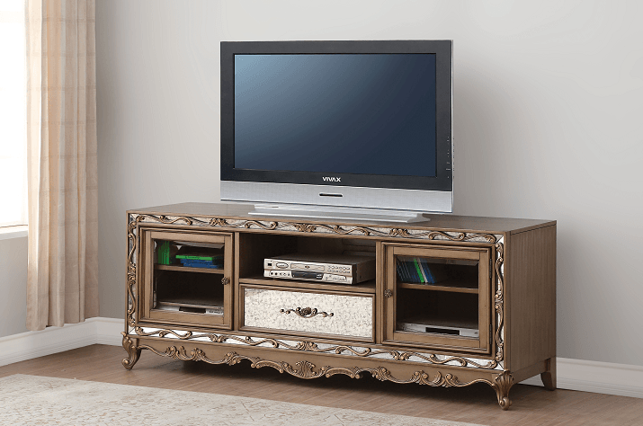 Orianne Antique Gold TV Stand - Ornate Home