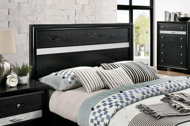 Chrissy Black Queen Storage Bed