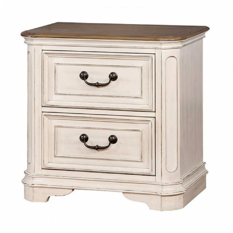 Pembroke Antique Whitewash Nightstand