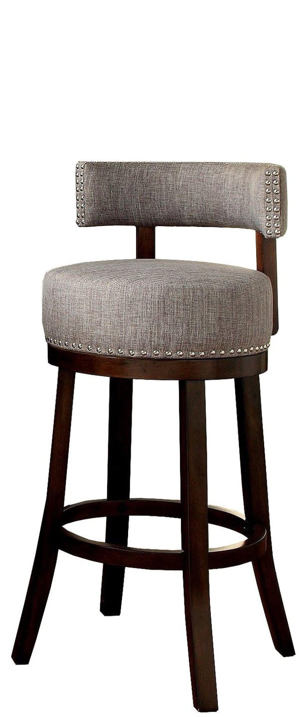 Lynsey Dark Oak/Light Gray Bar Stool (Set of 2)