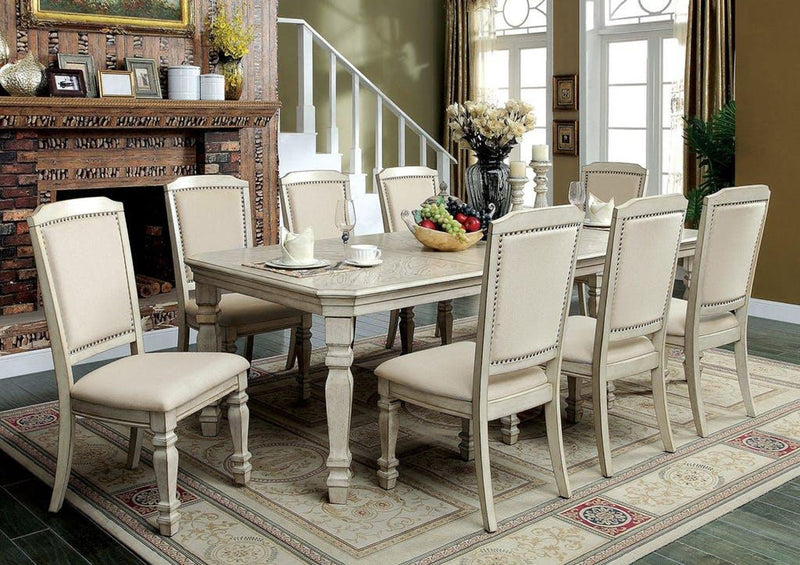 Holcroft Antique White & Ivory Dining Table