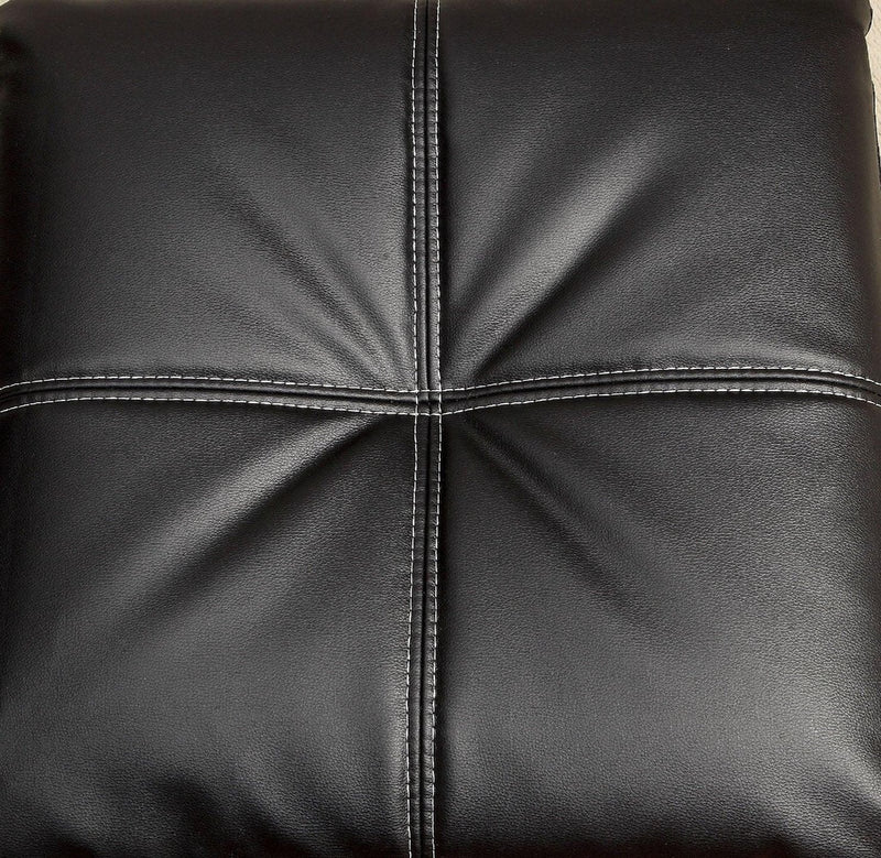 Hauser II  Black & Chrome  Futon