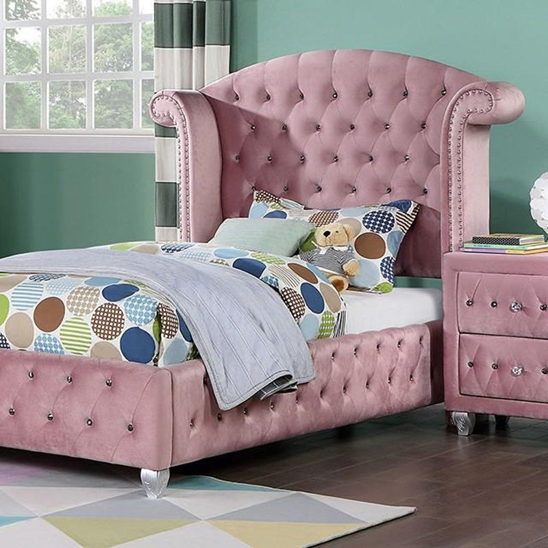 Zohar Pink Twin Bed