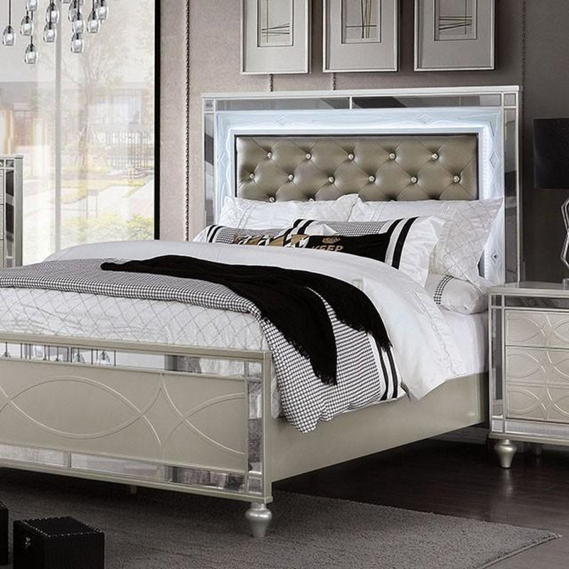 Manar Silver 5pc Queen Bedroom Set