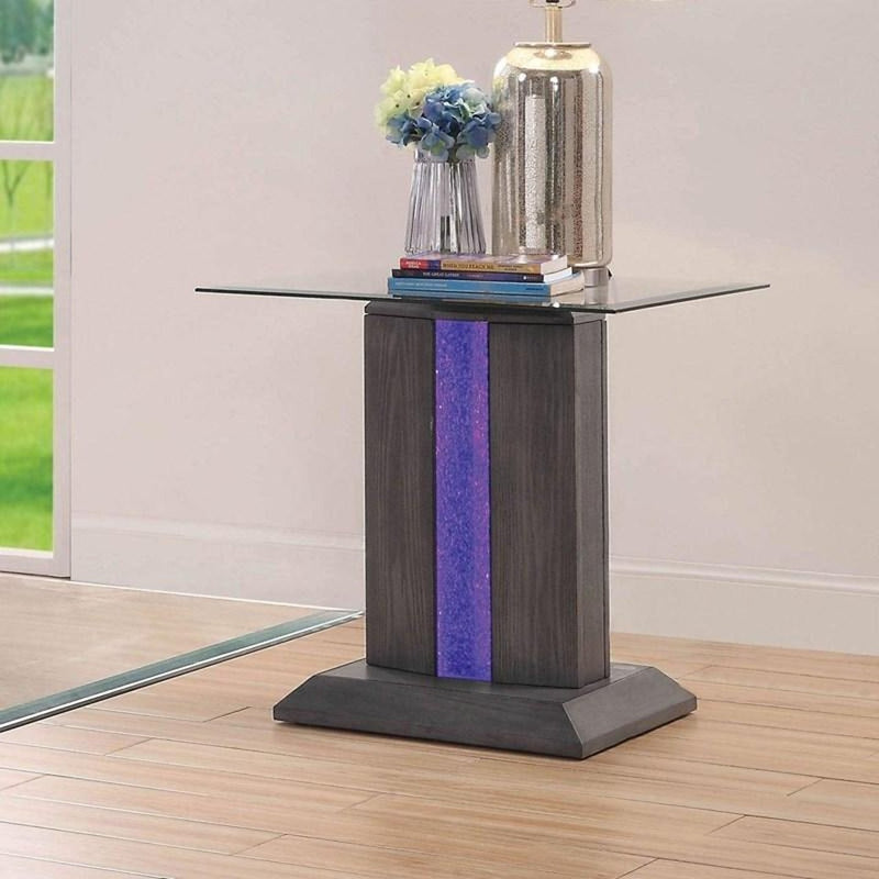 Rhyl Gray End Table