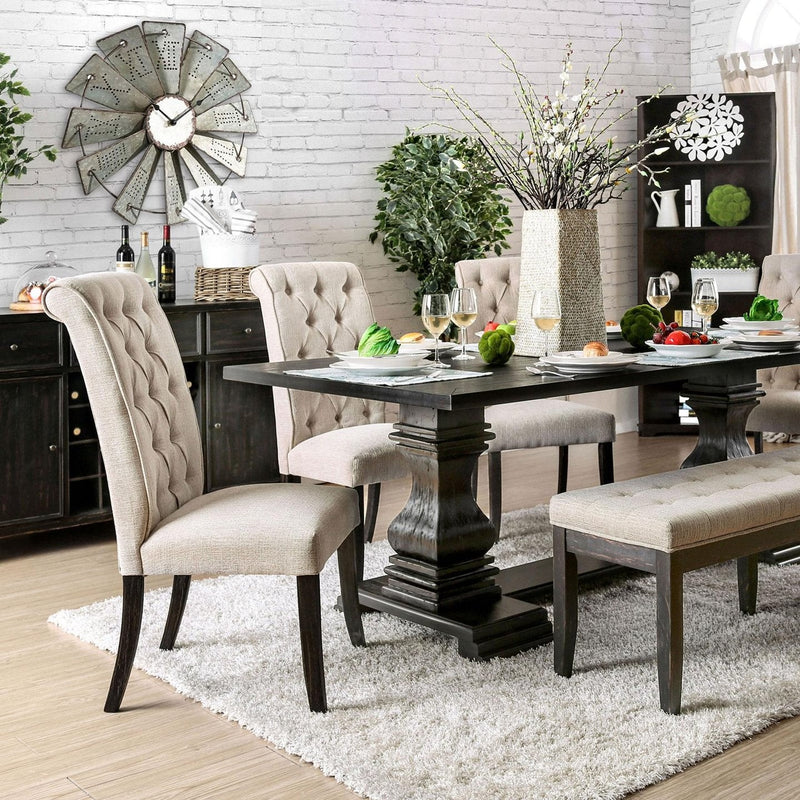 Nerissa  Dark Brown  Dining Table