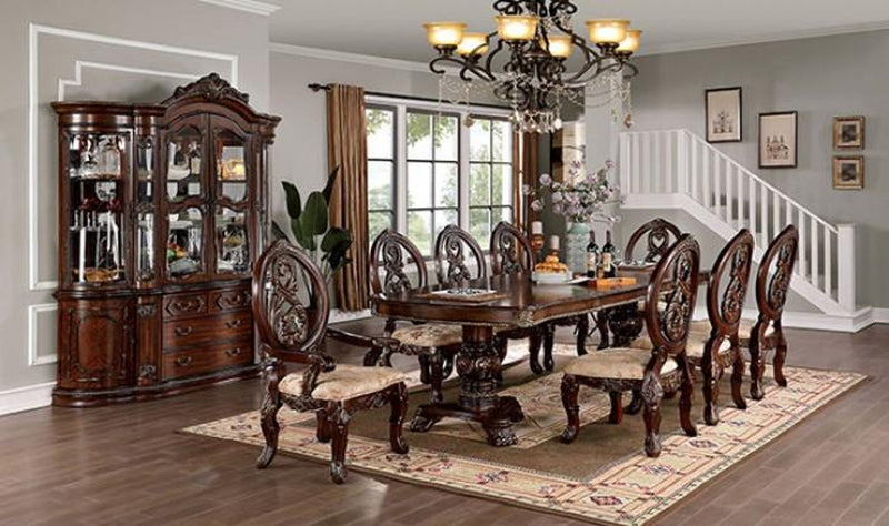 Normandy Brown Cherry Dining Table w/ 2 Leaves