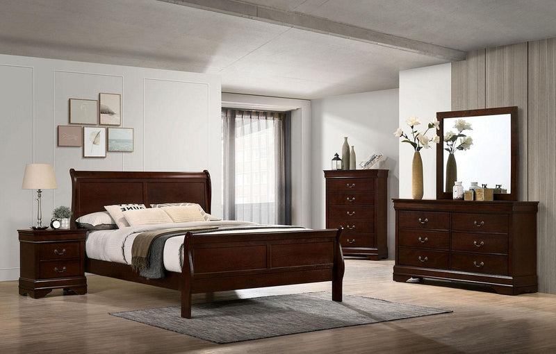 Louis Philippe Cherry California King Bed