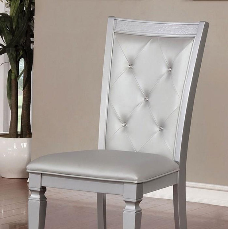 Alena Silver Dining Chair (Set of 2)