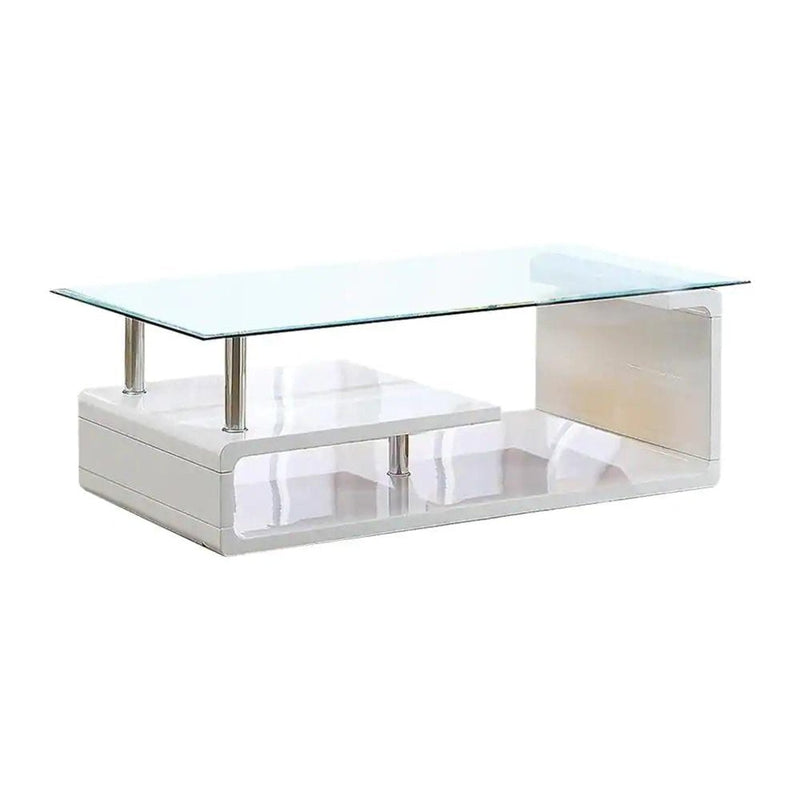 Torkel  White/Chrome Coffee Table