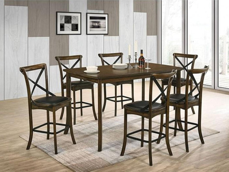 Buhl Burnished Oak Counter Height Dining Table