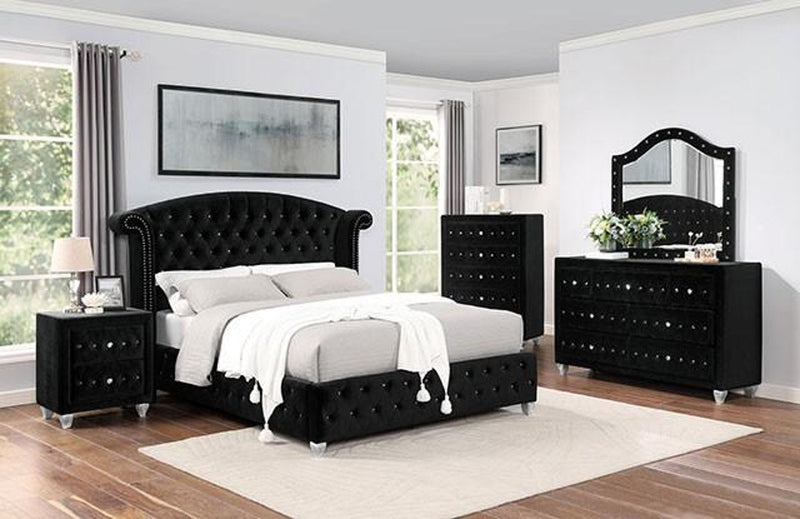 Zohar Black Cal.King Bed