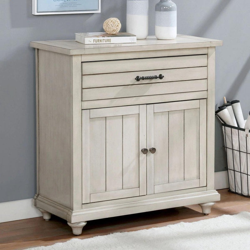 Tazio Antique White Cabinet