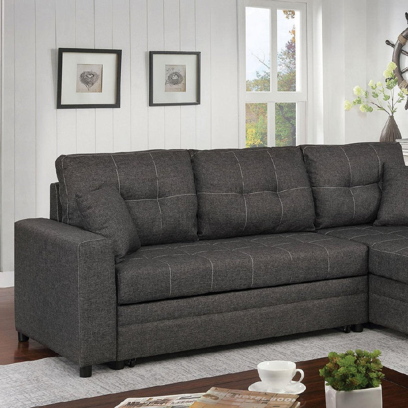 Vide Dark Gray Sectional Sofa