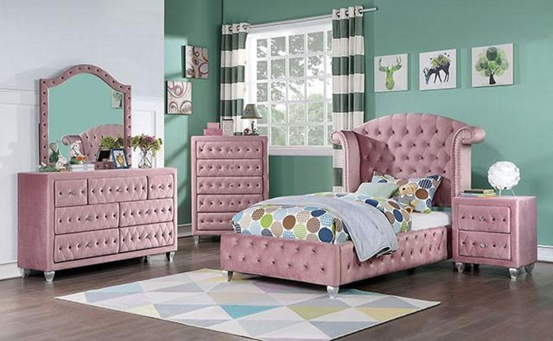 Zohar Pink Twin Bed