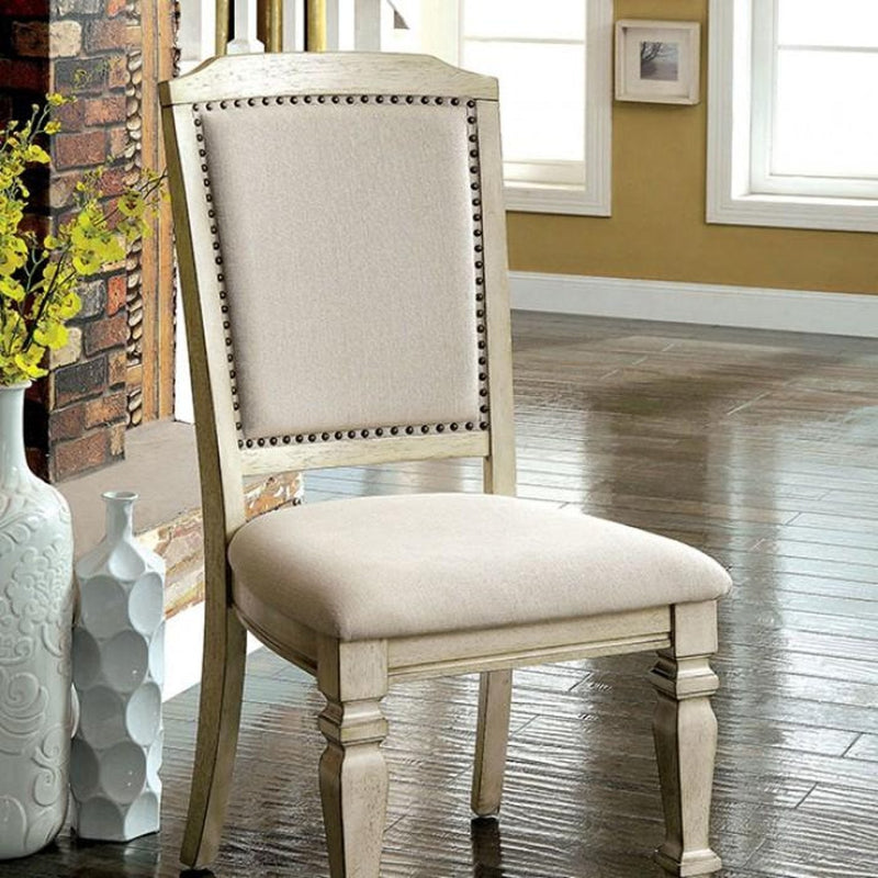 Holcroft Antique White & Ivory Dining Chair (Set of 2)