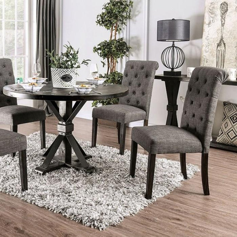 Alfred Antique Black Dining Table