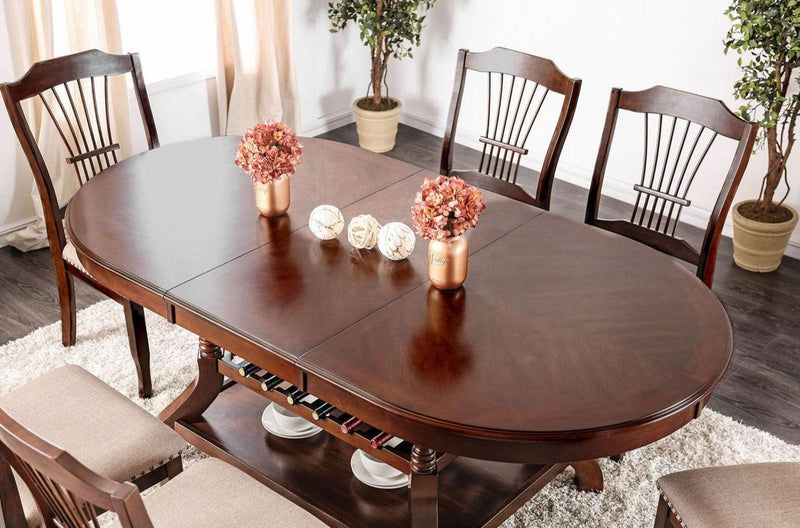 Jordyn Brown Cherry Dining Table