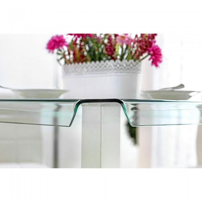 Richfield Silver & Chrome Counter Height Dining Table