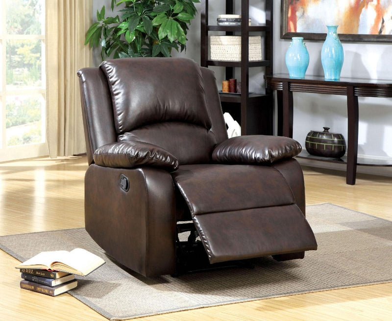 Oxford Dark Brown Recliner