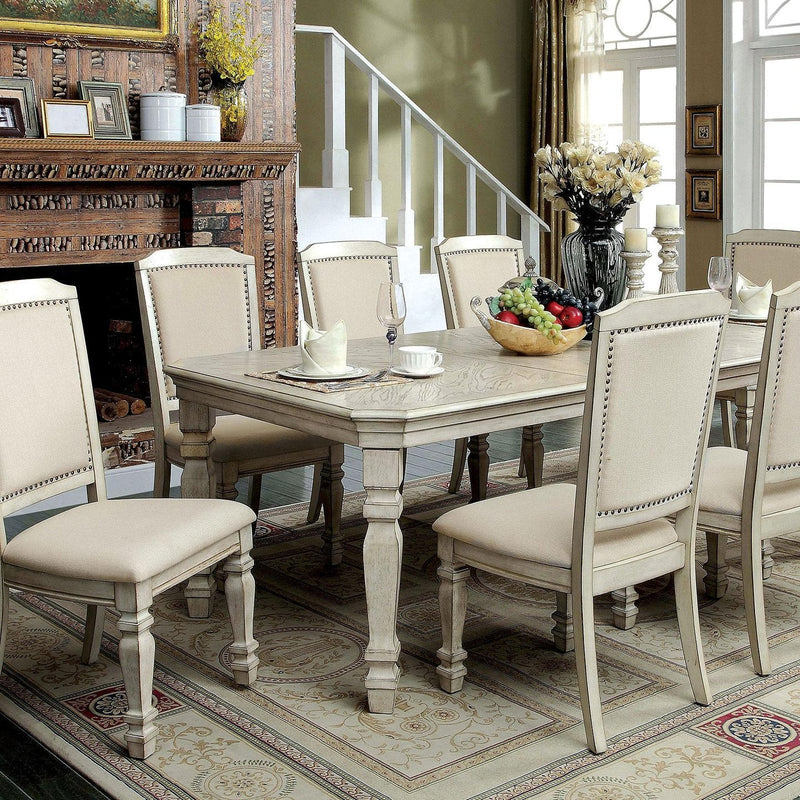 Holcroft Antique White & Ivory 9pc Dining Room Set