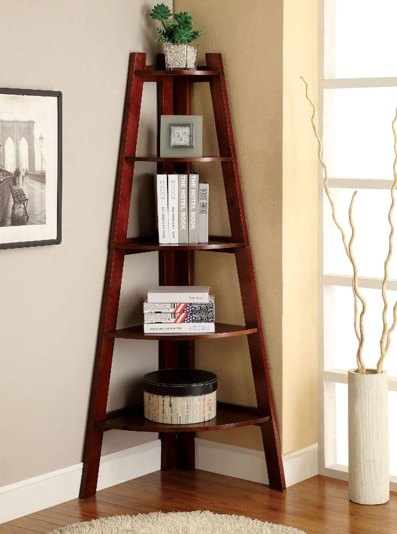 Lyss Cherry Ladder Shelf