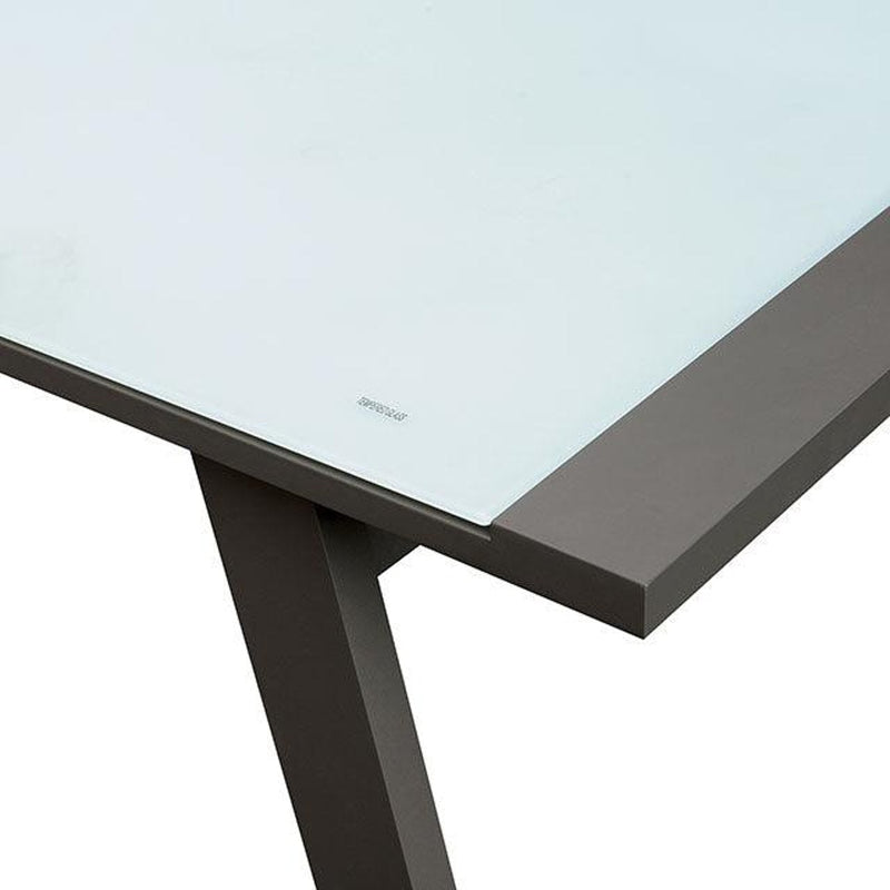 Alycia White & Gray Patio Dining Table