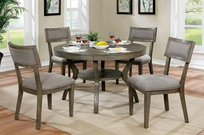 Leeds Gray 5pc Dining Room Set