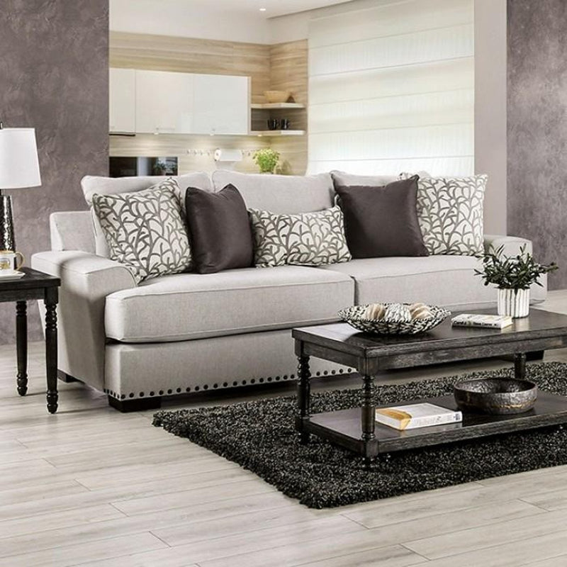 Picotee Light Gray Oversized Sofa