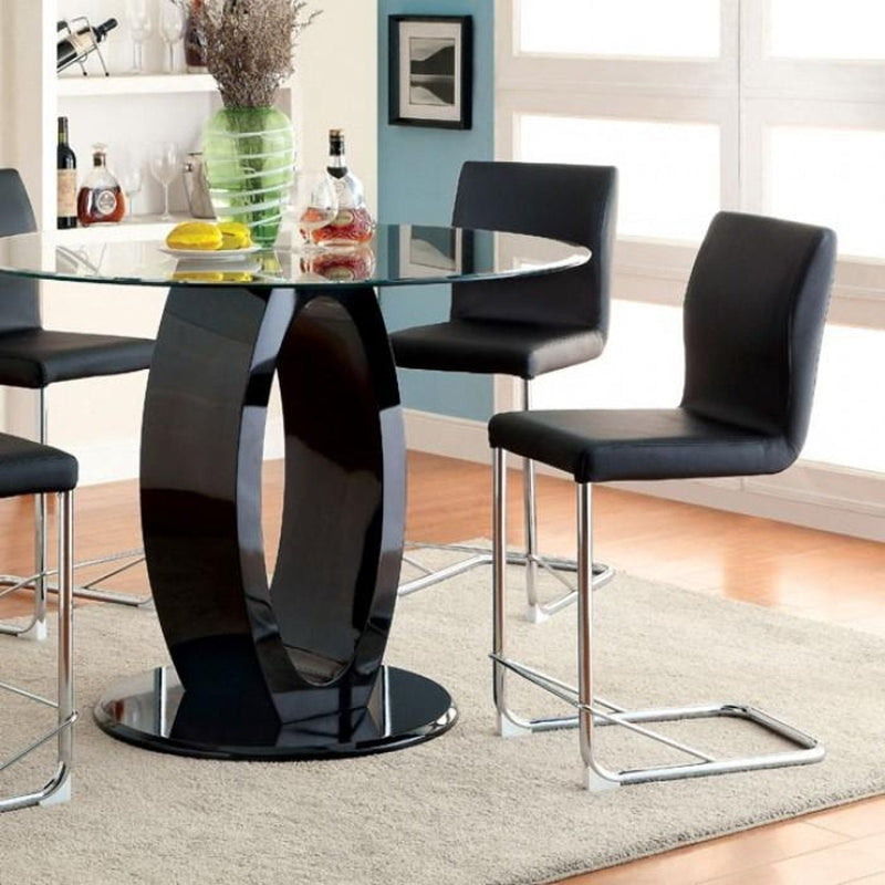 Lodia Black Counter Height Round Table