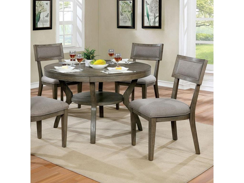 Leeds Gray 5pc Dining Room Set