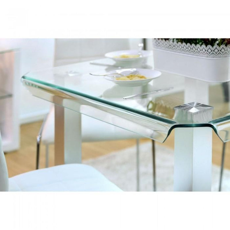 Richfield Silver & Chrome Counter Height Dining Table