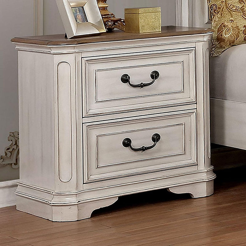 Pembroke Antique Whitewash Nightstand