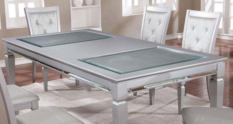 Alena Silver Dining Table