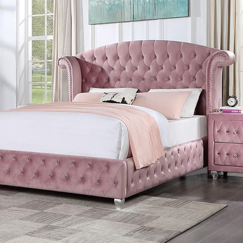 Zohar Pink Queen Bed