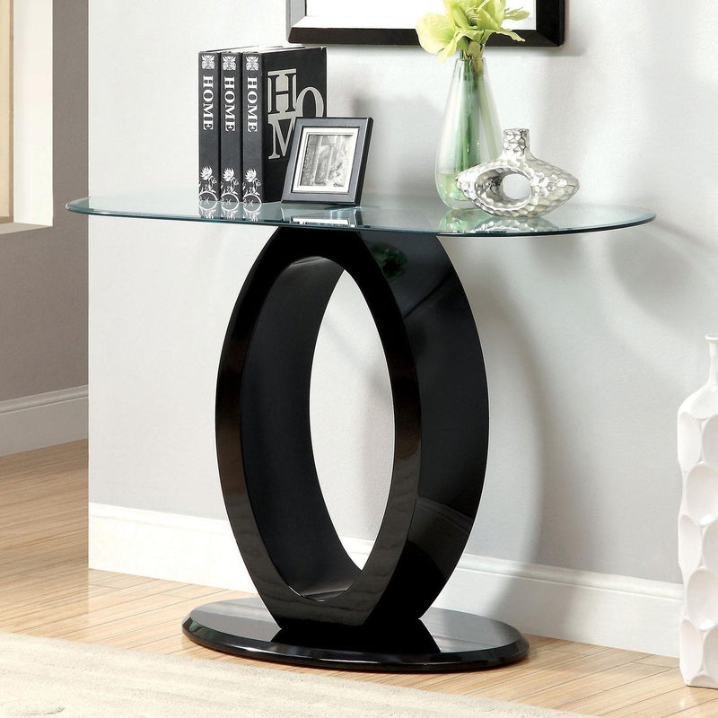 Lodia III Black Sofa Table