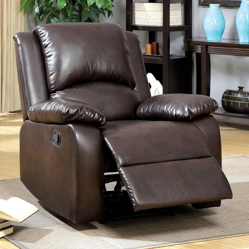 Oxford Dark Brown Recliner