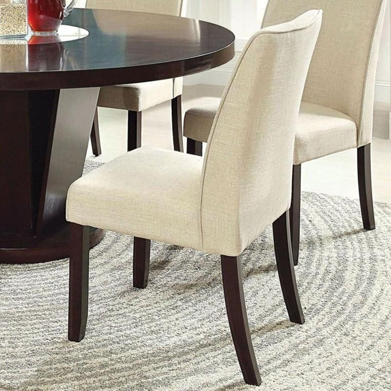 Cimma Espresso/Ivory Dining Chair (Set of 2)