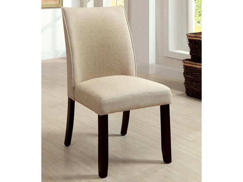 Cimma Espresso/Ivory Dining Chair (Set of 2)