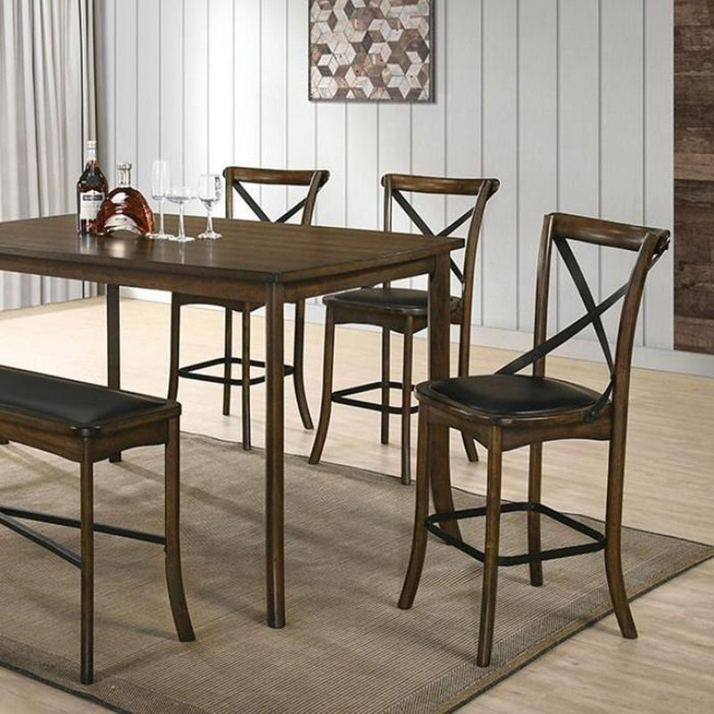 Buhl Burnished Oak Counter Height Dining Table