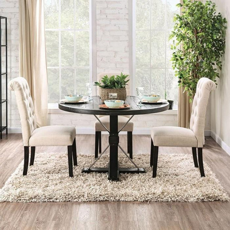 Alfred Antique Black Dining Table