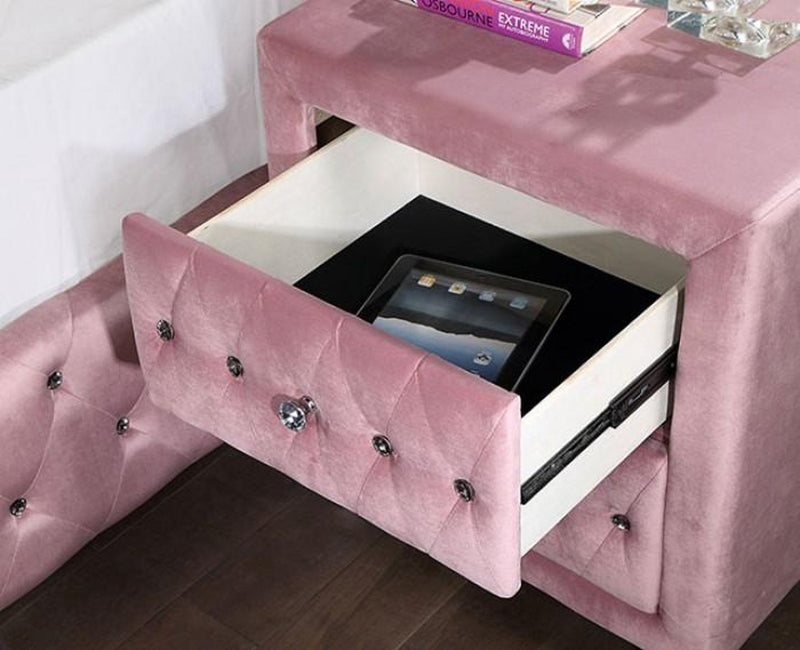 Zohar Pink Nightstand