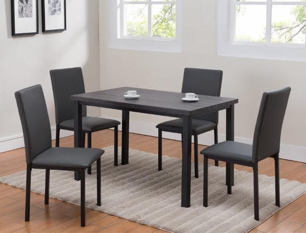 Orlo Gray 5-Piece Dining Set - Ornate Home